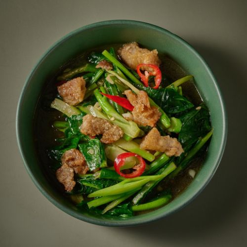 Stir Fried Vegetables With Crispy Pork